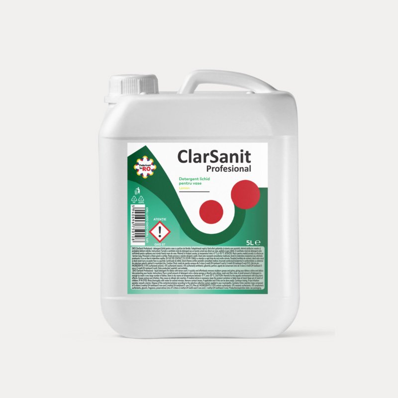 Clarsanit solutii de curatenie detergenti vase detergent de rufe degresant sapun lichid gel de dus detartrant servetele umede